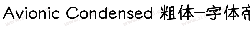 Avionic Condensed 粗体字体转换